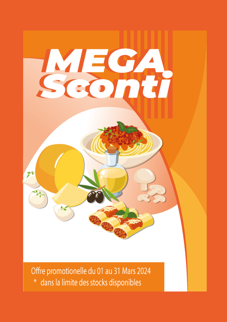 Couverture de catalogue promo MEGA SCONTI